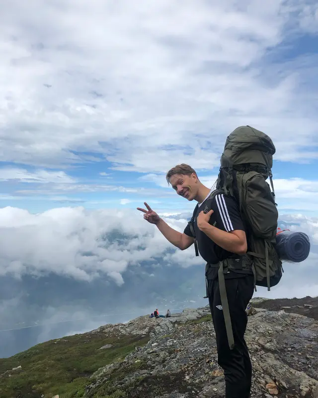 Fjallganga ofar skýjum á námsárunum