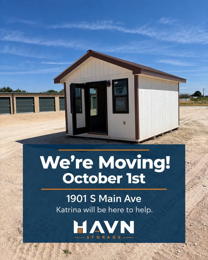 An announcement for a new location