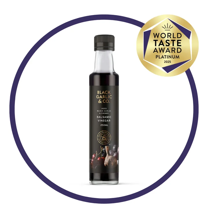 Black Garlic & Co Balsamic Vinegar, World Taste Award Platinum 2025