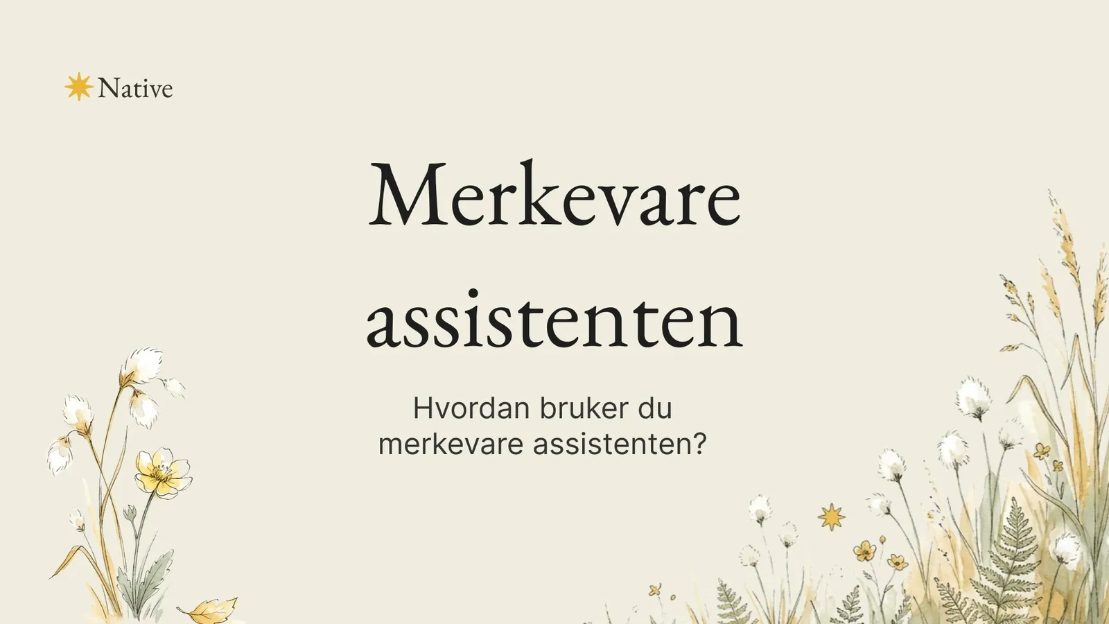The brand assistant
