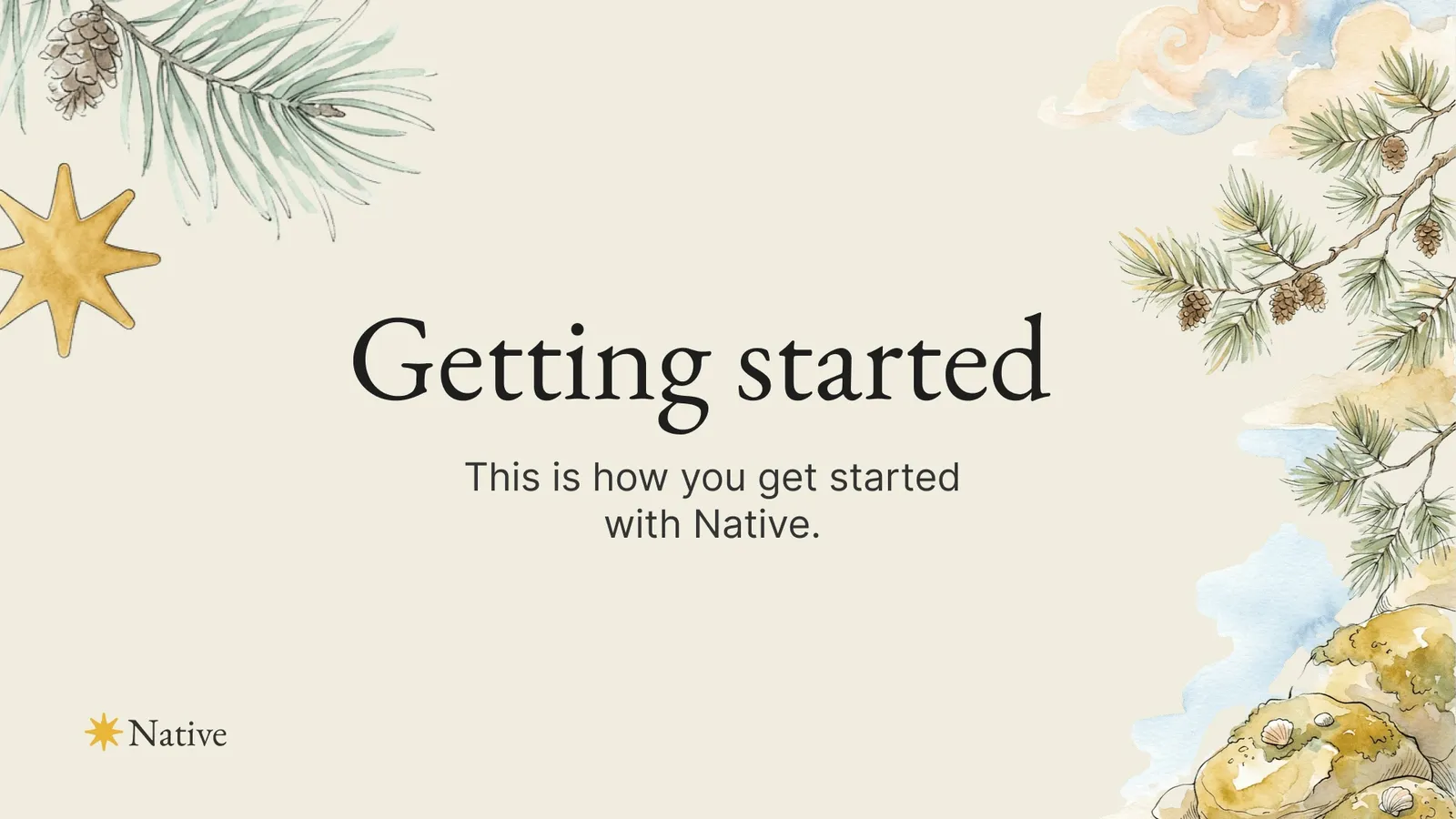Getting started