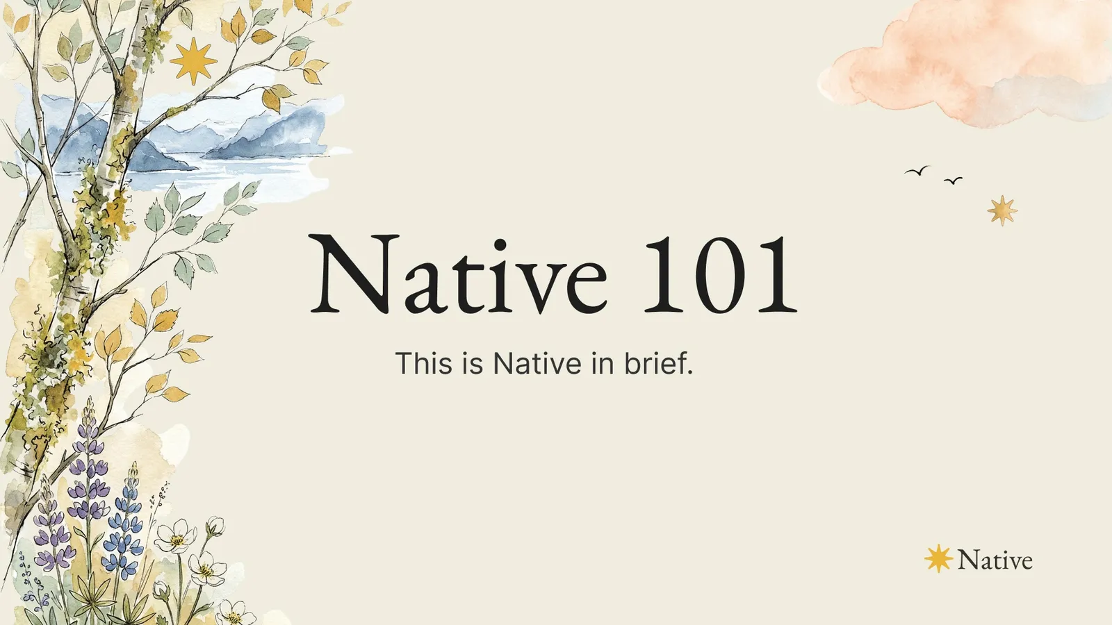 Native 101